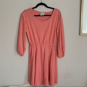 Saturday/Sunday Anthro Pink Jovie Textured Dress